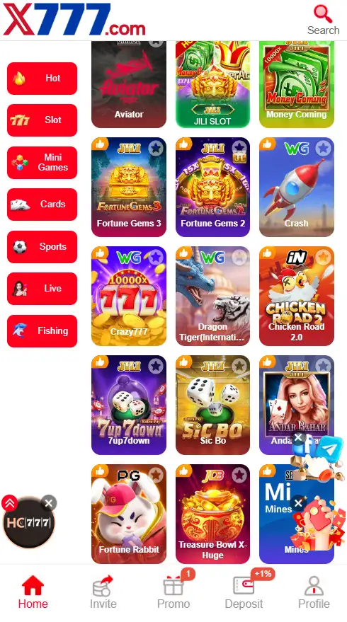 X777 game